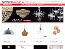 Tablet Screenshot of iluminacion.com.ar